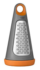 Kitchen Maestro 3 in 1 Grip n Grate Laser Cut Stainless Steel Grater - ORANGE - Like New