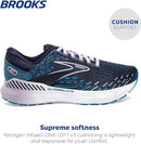 Brooks Women's Glycerin GTS 20 Running Shoe PEACOAT/OCEAN/PASTEL LILAC Size 8.5 - Like New