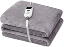 Veohaut 50' x 60' Electric Blanket Heated Throw with Double-Layer Flannel - GRAY - Like New