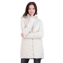 SPYDER WOMEN'S BOUNDLESS LONG HOODED PUFFER JACKET - LARGE- WHITE, SPFGM045 - Brand New