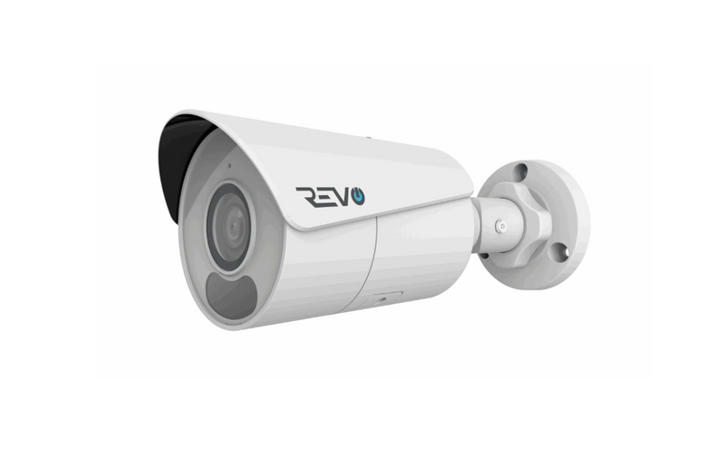 REVO ULTRA BLUE SERIES 4K IR BULLET CAMERA BUILT-IN MIC 60FT PRE-MADE CABLE - Brand New