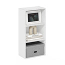 FURINNO 3-TIER OPEN SHELF BOOKCASE 21050PIWH - WHITE - Like New