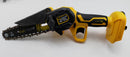 BEI & HONG Mini Chainsaw Cordless 6" w/ 2 Battery, Security Lock, BH-6 - YELLOW - Like New