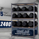 ZEUKMXOO 40" W Garage Shelving Unit 2400Lbs Storage Shelves Heavy Duty - Black - Brand New
