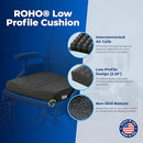 Roho Low Profile Air Cell Wheelchair Cushion Adjustable Inflatable Seat Pad - Like New