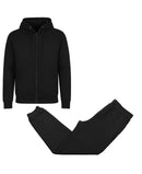 BLU ROCK NEW YORK HOODIE JOGGER SWEATPANTS 2-PIECE SET - SIZE: MEN M - BLACK - Brand New