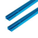 POWERTEC 36 INCH DOUBLE-CUT PROFILE UNIVERSAL T-TRACK WITH PREDRILLED - BLUE - Brand New