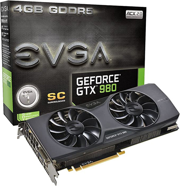 EVGA GeForce GTX 980 4GB SC GAMING ACX 2.0 Cooling Graphics Card 04G-P4-2983-KR Like New
