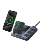 BASEUS NOMOS 8-IN-1 MAGNETIC CHARGING STATION QI2 CERTIFIED 15W WIRELESS - Like New