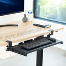 VIVO Large Keyboard Tray Under Desk Pull Out with Extra Sturdy Clamp - BLACK - Like New
