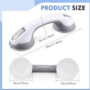 KVANT 12 INCH SHOWER HANDLE BATHROOM SAFETY BAR FOR SENIORS 2 PACK - WHITE Like New