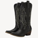 ROLLDA THE AUSTIN CLASSIC WOMEN'S CLASSIC COWBOY BOOTS SIZE: WOMEN 10.5 - BLACK - Like New