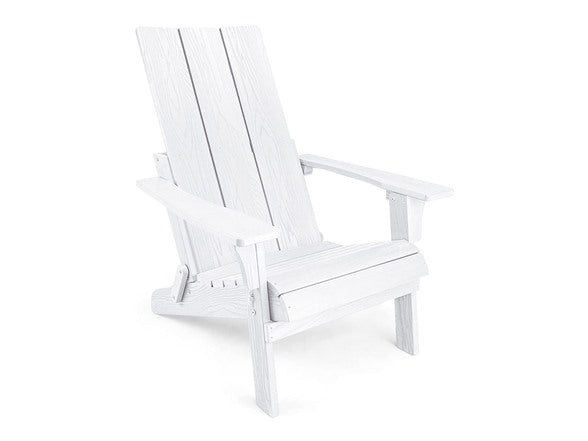 QOMOTOP FOLDABLE ADIRONDACK CHAIR - WHITE - Like New