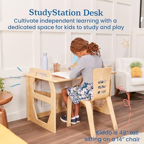 ECR4KIDS STUDYSTATION DESK, KIDS FURNITURE - NATURAL - Like New
