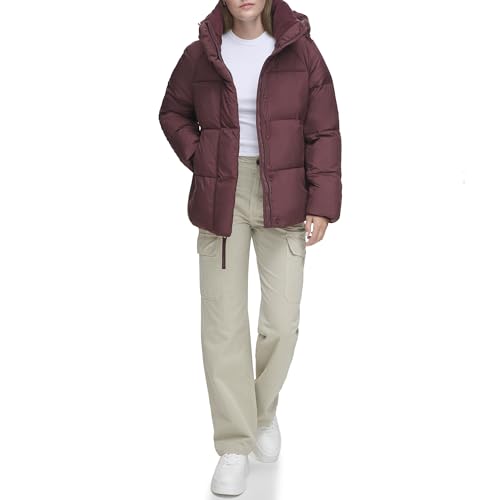 LEVI'S WOMEN'S SELMA HOODED PUFFER JACKET - SIZE XL - DECADENT CHOCOLATE - Brand New