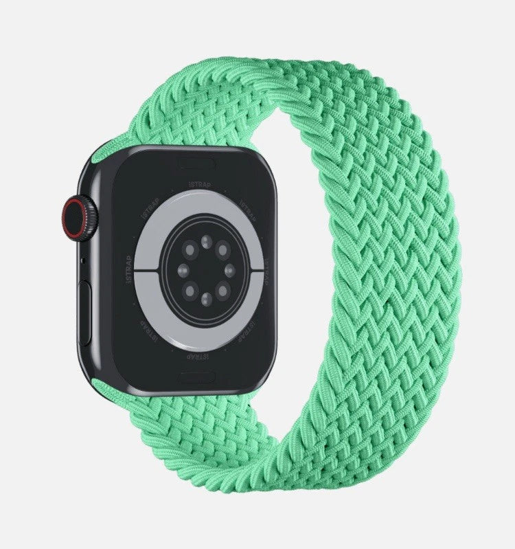 APPLE WATCH BAND BRAIDED SOLO LOOP 41MM SIZE 2 - BRIGHT GREEN - Brand New