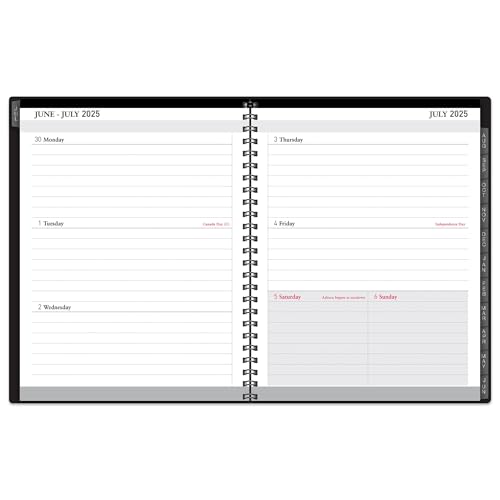 OFFICE DEPOT 2025-2026 OFFICE DEPOT 18-MONTH ACADEMIC PLANNER 6" X 8" - BLACK - Brand New