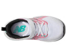 NEW BALANCE UNISEX-CHILD RAVE RUN V2 BUNGEE LACE WITH TOP STRAP WHITE/PINK 6 - Like New