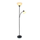 SIMPLE DESIGNS LF2000-BLACK/WHITE MOTHER-DAUGHTER FLOOR LAMP - BLACK/WHITE - Like New