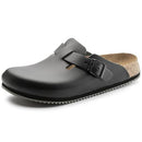 0060194 BIRKENSTOCK LEATHER BOSTON CANBERRA CLOGS MEN SIZE 12 - Scratch & Dent
