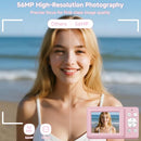 SMARTKLIK 56MP 2.7K DUAL-SCREEN SELFIE CAMERA 16X ZOOM DC251 - PINK - Like New