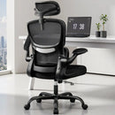 KERDOM HIGH BACK ERGONOMIC BREATHABLE MESH DESK CHAIR LUMBAR SUPPORT - BLACK - Like New