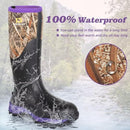 DRYCODE RUBBER BOOTS WOMEN STEEL SHANK HUNTING BOOTS - SIZE:  7 - PURPLE/BLACK - Like New