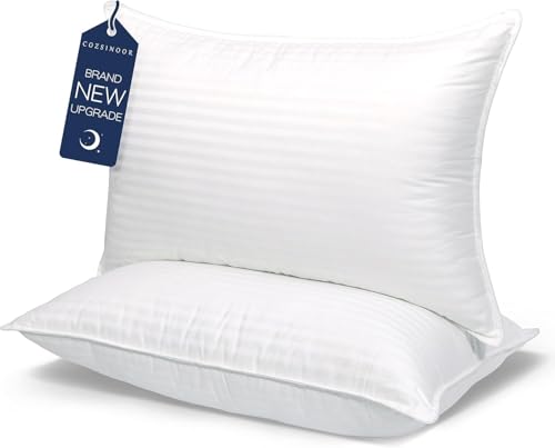 COZSINOOR BED PILLOWS FOR SLEEPING [PACK OF 2] COZY DREAM SERIES - WHITE - Brand New
