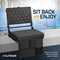 ALPCOUR EXTRA WIDE FOLDING RECLINING STADIUM SEAT BACK SUPPOT 21" WIDE - BLACK - Like New