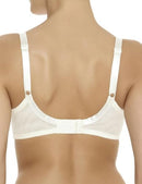 WACOAL WOMEN'S RETRO CHIC UNLINED MESH FULL COVERAGE UNDERWIRE BRA, 36DD - IVORY - Brand New