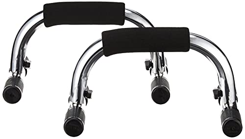 CAP BARBELL PAIR OF PUSH UP BARS - CHROME HHP-001 - Like New