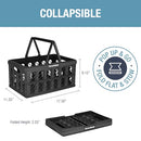 CleverMade Collapsible Shopping Basket, Obsidian, 3PACK - 24L, 6GALLON - Like New