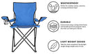 Homewell 2 Pack Outdoor Folding Chair with Bag B08BW1S1P5 - Blue - Brand New