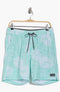 HURLEY DYPSIS LEAVES VOLLEY SWIM TRUNKS - SIZE: MEN L - TROPICAL MIST - Brand New