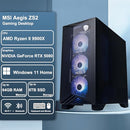MSI AEGIS ZS2 GAMING DESKTOP AMD RYZEN 9 9900X 32GB RAM 1TB SSD RTX 5080 - BLACK - Like New