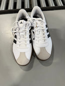 ADIDAS VL COURT 3.0 SNEAKERS - SIZE: MEN 10 - WHITE/BLACK/GRAY - Like New