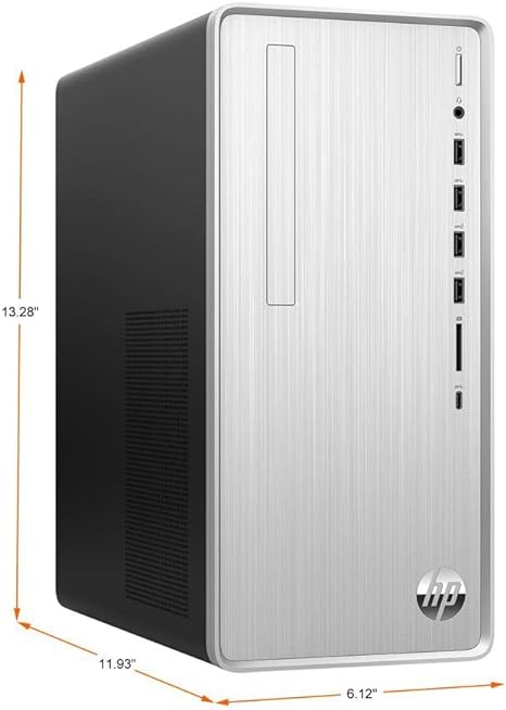 HP Pavilion Desktop Ryzen 7 5700G 16GB 256GB SSD 1TB HDD NO DVD Drive - Silver - Like New