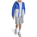 CHAMPION MEN'S PERFORMANCE WINDBREAKER RAIN JACKET HOOD XL BLUE/WHITE - Brand New