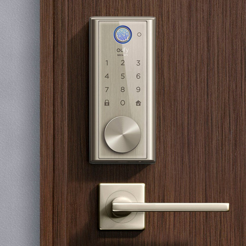 eufy Security S230 Smart Door Lock Touch &Wi-Fi Fingerprint Scanner Satin Nickel - Like New