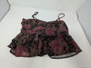 MADDEN NYC WOMEN’S CAMI BABYDOLL TOP - SIZE: WOMEN L - RED FLORAL - Brand New
