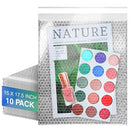 Amiff Clear Bubble Out Bags 15x17.5" Pack of 10 Self Seal Bubble Pouches - Brand New