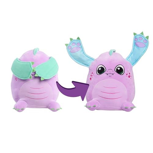 47041 FLIPEEZ LARGE PLUSH, JETT, DRAGON, AGES 3 AND UP - PURPLE - Brand New