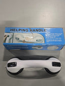 HELPING HANDLE BATHROOM SAFETY EASY TO GRIP HANDLE - WHITE/BLACK - Like New