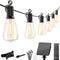 Brightown Outdoor Solar String Lights 58FT with 25 Shatterproof ST38 LED Bulbs Like New