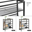 SIMPLEWISE SHOE RACK, 5-TIER METAL, WITH UMBRELLA HOLDER - MARBLE - Like New
