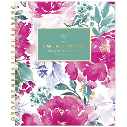 2026 AT A GLANCE PLANNER SIMPLIFIED BY EMILY LEY WEEKLY MONTHLY 8.5" x 11" - Brand New