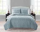 VCNY Home Queen Quilt 3-Piece Set Shore Grey B01MYRWQE9 - NEW - Brand New