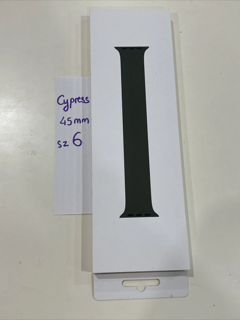 APPLE WATCH SOLO LOOP BAND 45M SIZE 6 - CYPRESS - Brand New