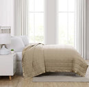 Down Alternative Twin Blanket, Solid Color, Tan - Brand New