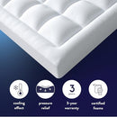 BEST PRICE MATTRESS 3 INCH PILLOWTOP MATTRESS TOPPER AND PAD QUEEN ECPT-OC3Q - Like New